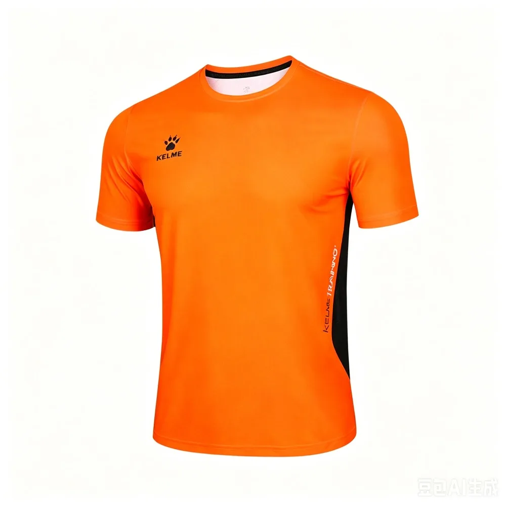 KELME 남성 캐주얼 스포츠 티셔츠, 피트니스, 여름, 런닝, 속건성, 축구 트레이닝, 통기성, 반팔 셔츠