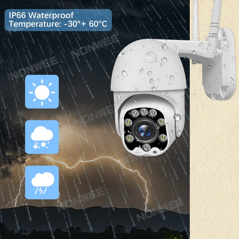 5MP IP Camera 3G 4G SIM GSM Video Surveillance Speed Dome Outdoor Security Protection CCTV PTZ 1080P Two Way Audio ONVIF CamHi - Image 6