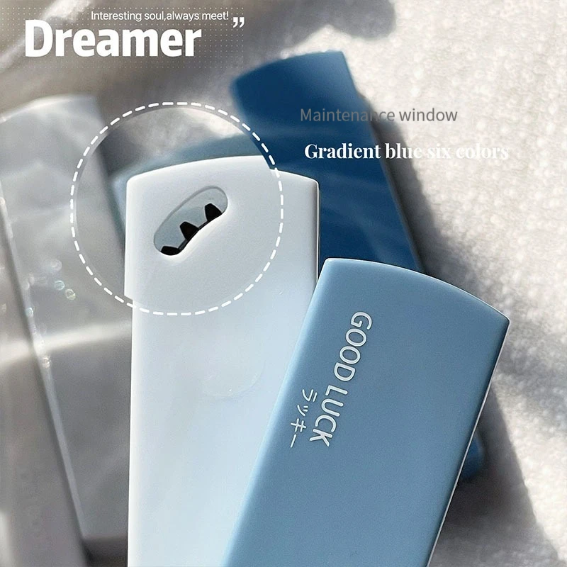 Correction Tape Stationery Set 6pcs/set Blue Color Correction Tape Series Ins Korea Creative Gradient Solid