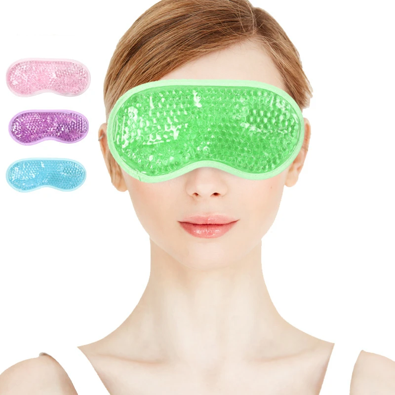 New Gel Eye Mask Ice Compress Double Use Heat Cold Masks Relax Relieve