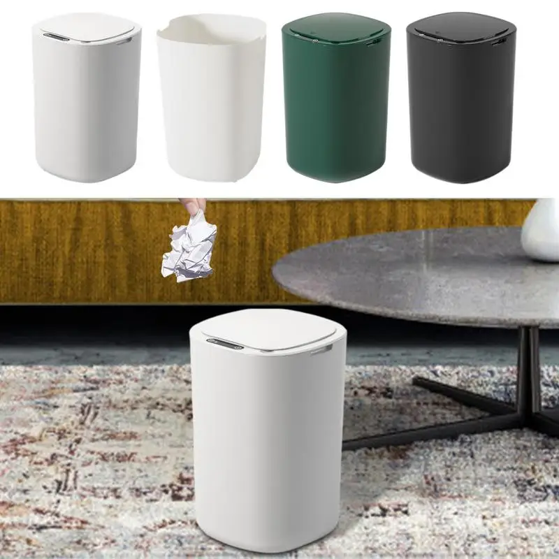 

Automatic Trash Can Durable Durable Hygienic Motion Sensor Odor Free Bin With Lid Touch Bathroom Garbage Recycle Basket