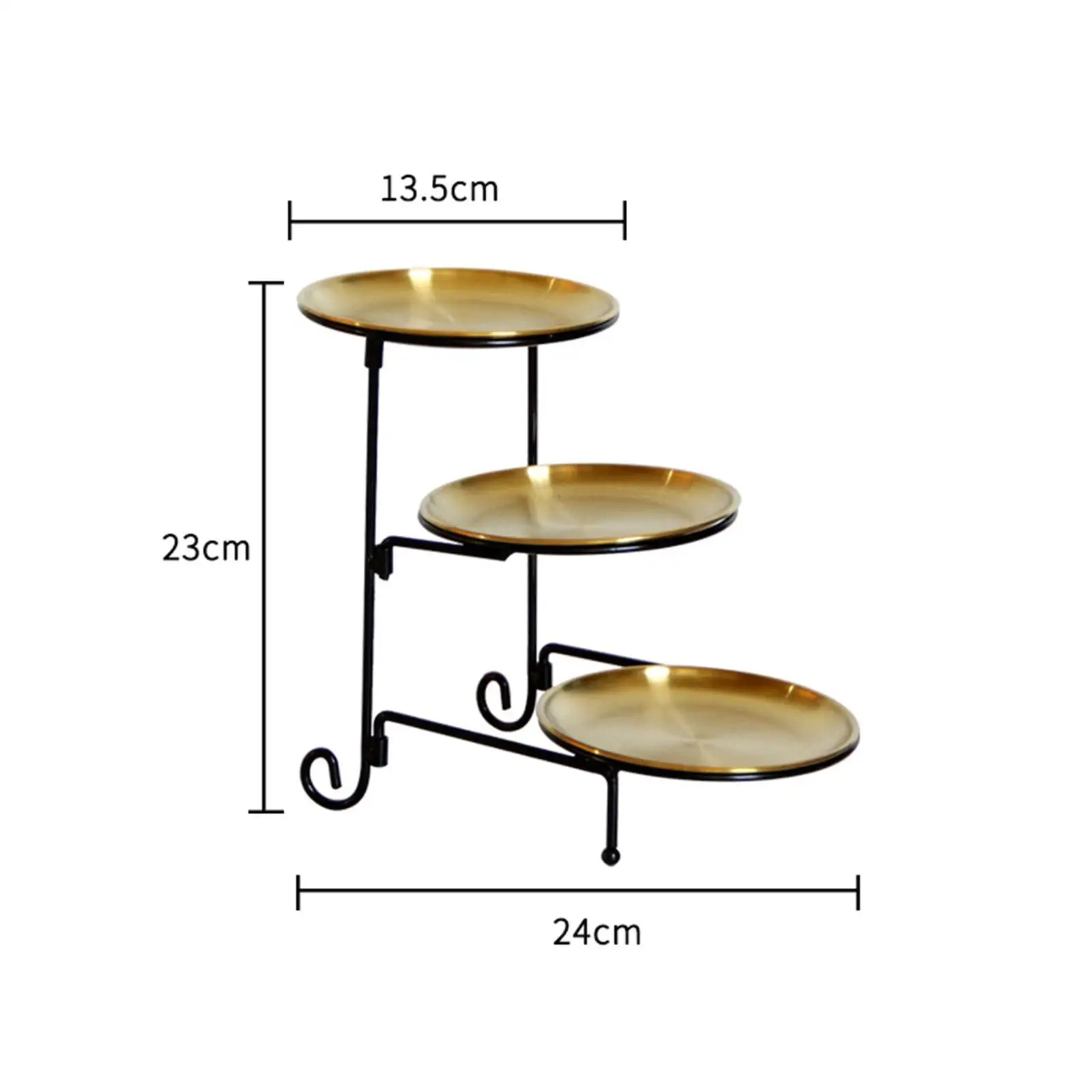 Cupcake Stand Metal Rack 3 Tiered Serving Tray for Buffet Christmas Wedding