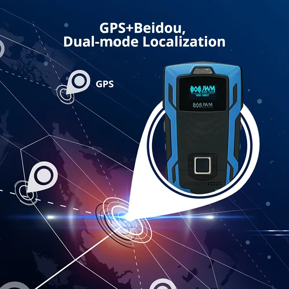 JWM WM-5000ZG 4G GPS 실시간 지문 인식 고용량 배터리 및 IP67 인증 RFID 체크포인트 순찰 경비 투어 시스템