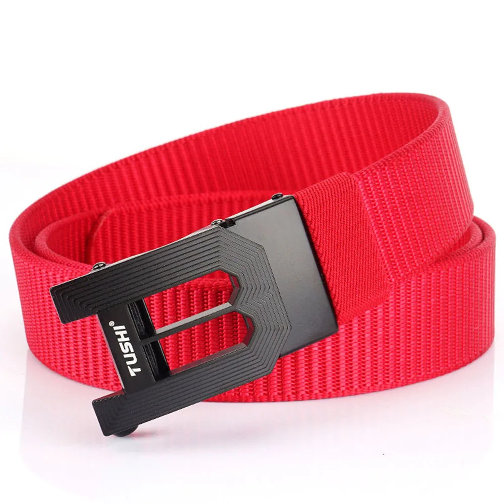 Tushi Metall automatische Schnalle Nylon männliche Armee Outdoor-Jagd taktischen Gürtel Herren militärische Taille Leinwand Gürtel hochwertige Riemen – Detail 18