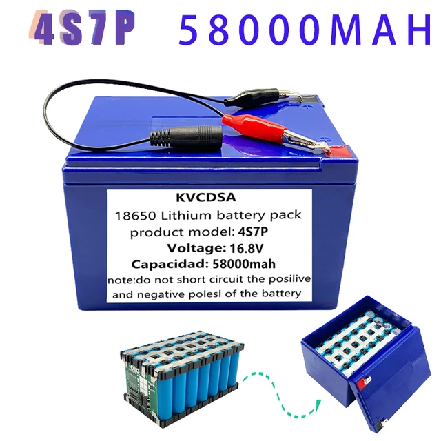 Wholesale Custom 58000mah 4S7P Battery Pack Batterie for 16.8v Devices