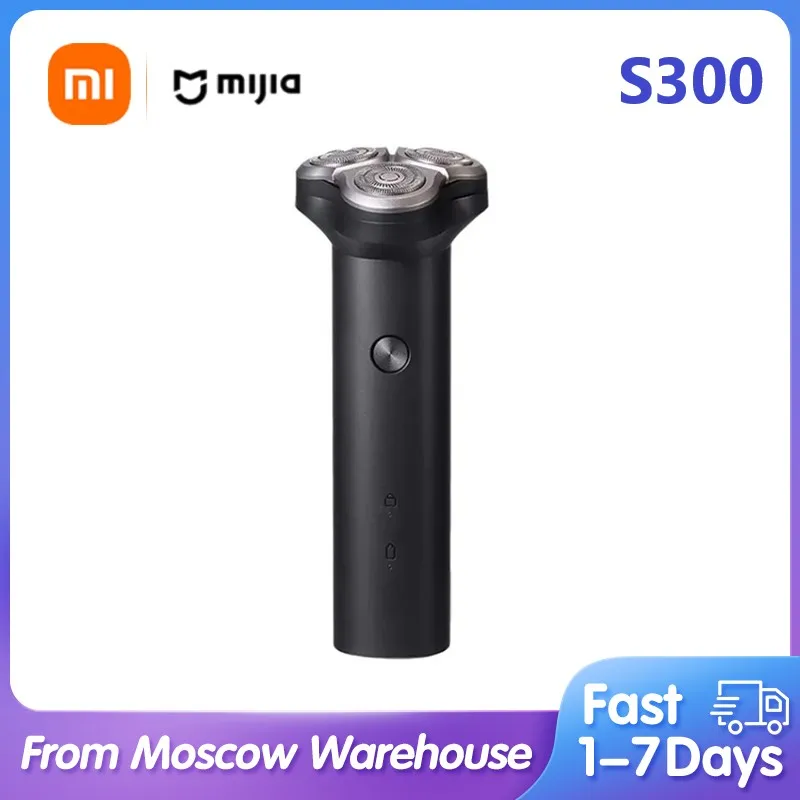 Электробритва XIAOMI MIJIA S300 для сухого и влажного бритья, водонепроницаемая IPX7 машинка для стрижки бороды, триммер для мужчин