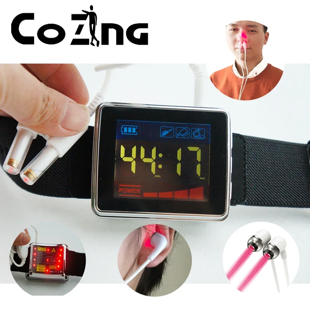 650nm Laser Therapy 11Holes LLLT Wrist Watch For Hypertension Diabetes Cholesterol Treatment Laser Sinusitis Therapy Diode Watch