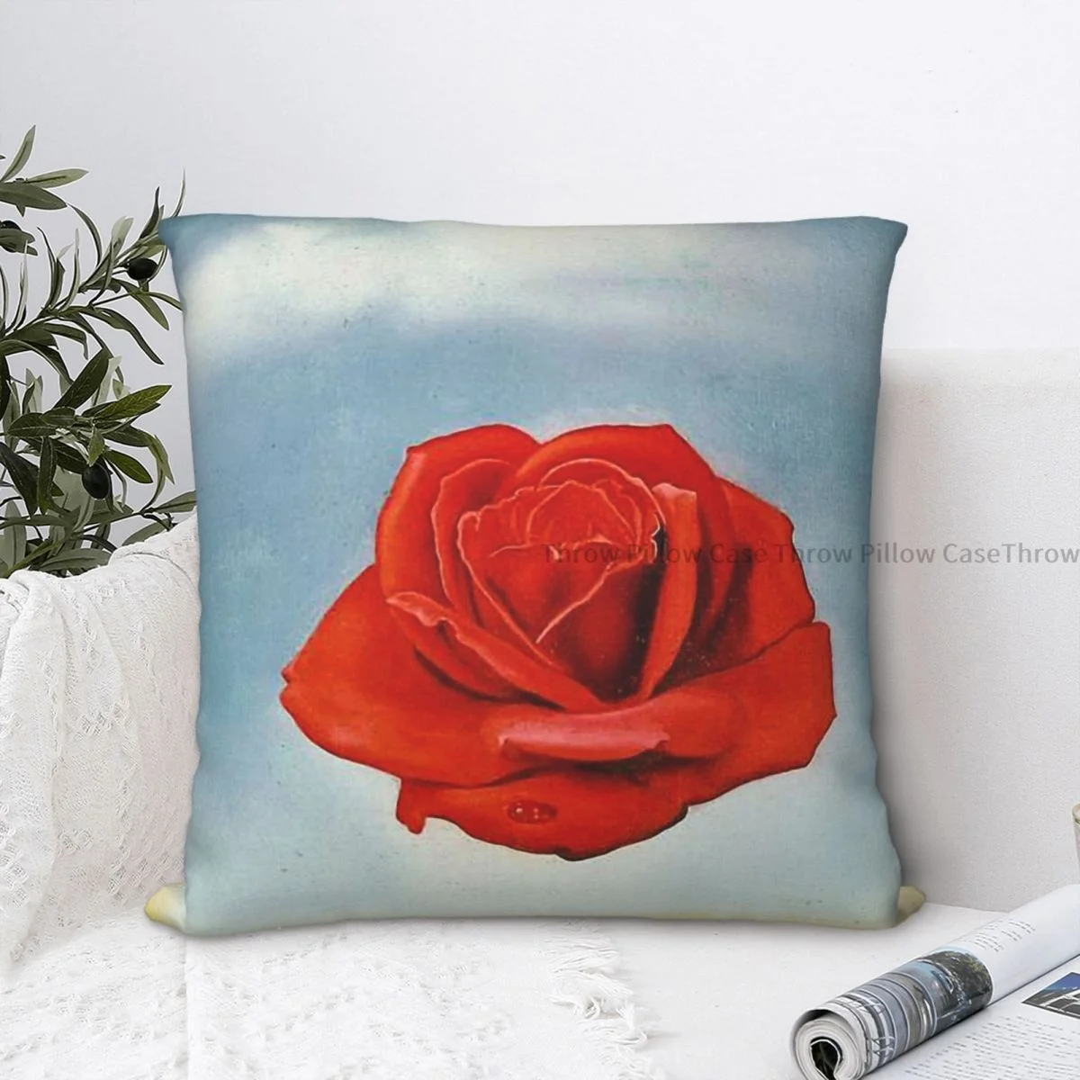 Meditative Rose Cojines Federa Per Cuscino Salvador Dali Pittura Cuscino Casa Divano Sedia Stampa Decorativa Coussin