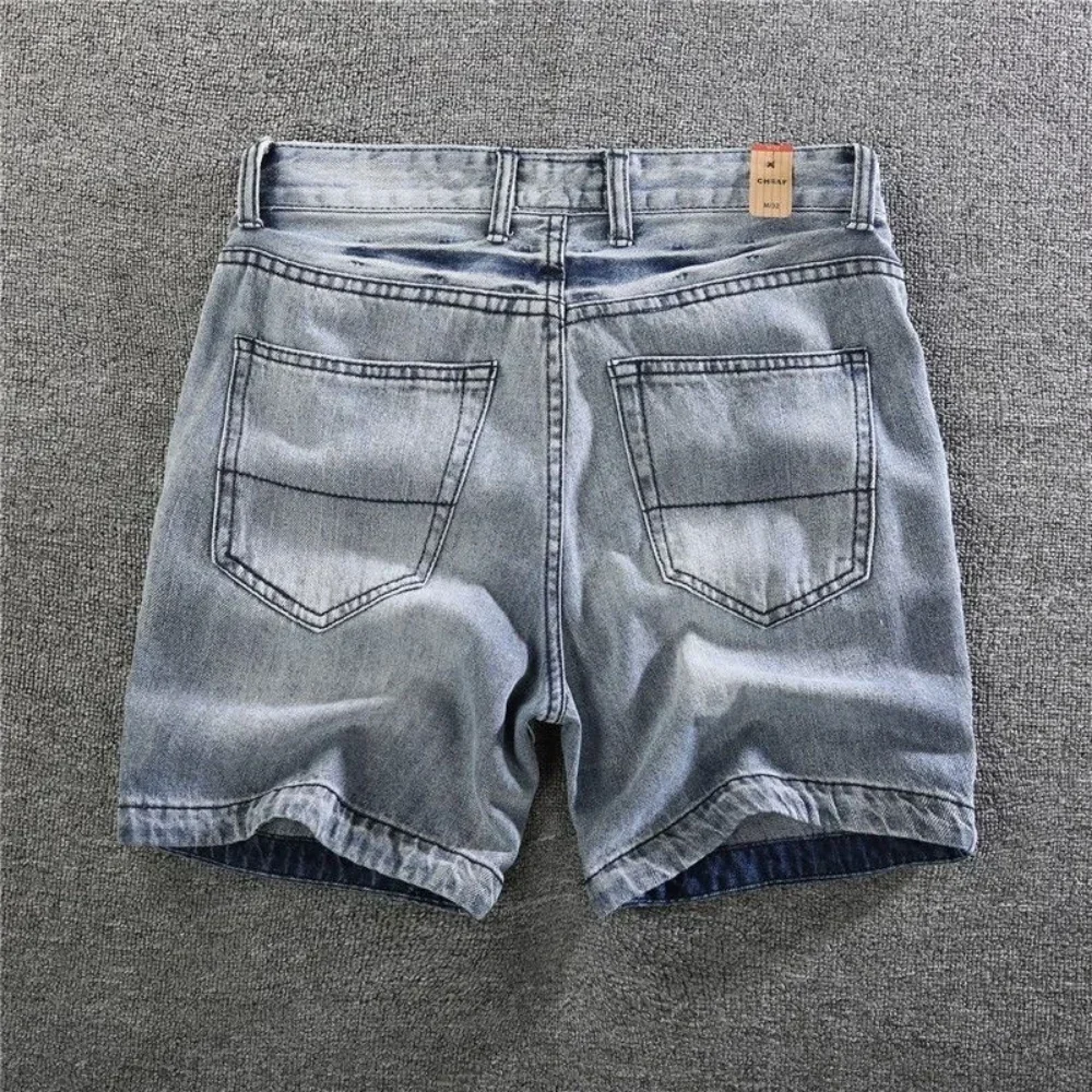 Jeans Shorts Men Casual Summer Bermuda Shorts Denim Outwear Clothing