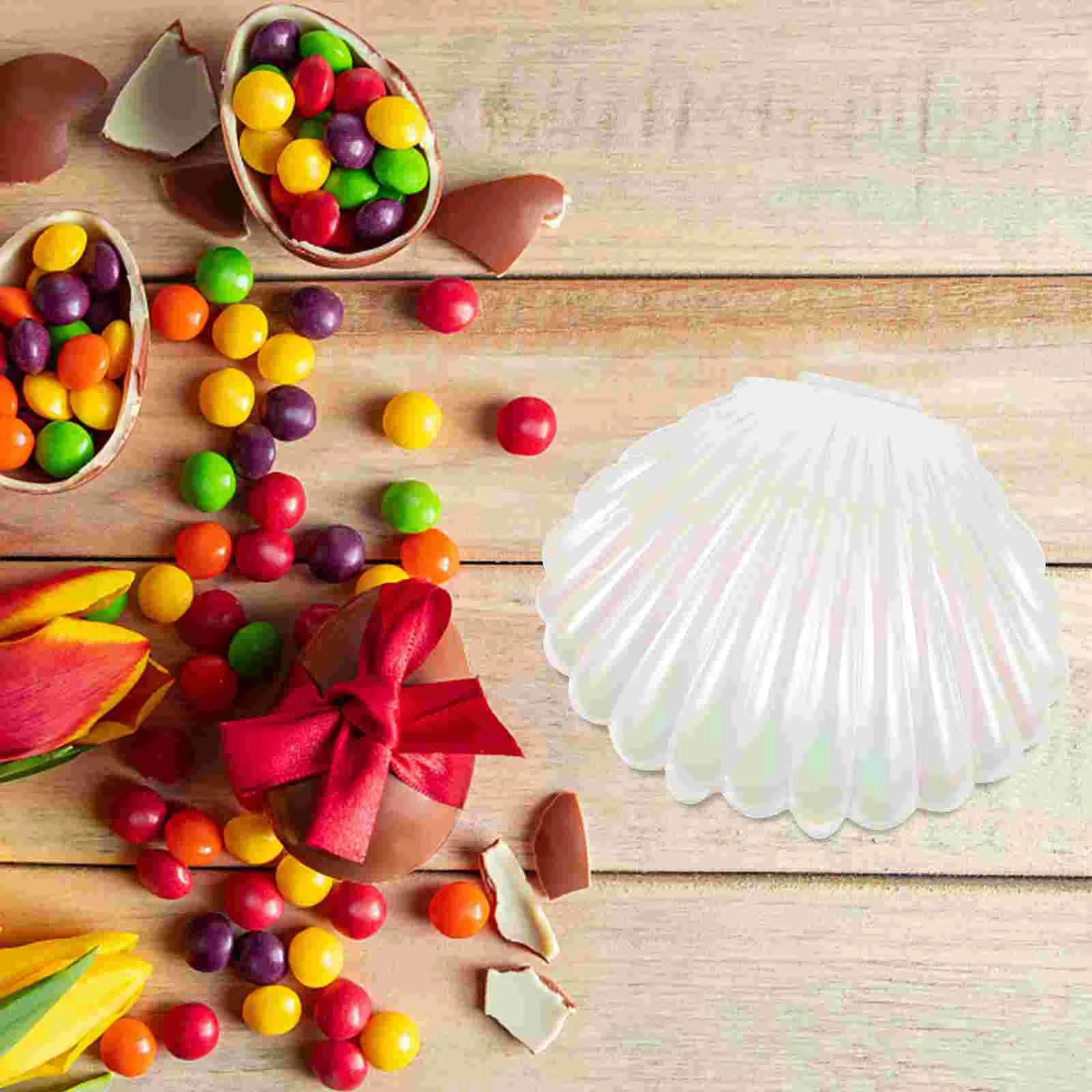 

White Shell Wedding Engagement Ring Box For Earrings Necklace Bracelet Jewelry Box Display Mini Christmas Gift Bags