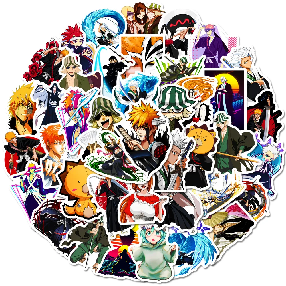 

Cartoon Anime BLEACH Thousand-Year Blood War Stickers Waterproof Guitar Suitcase Laptop Bicycle Decal Graffiti Sticker Toys