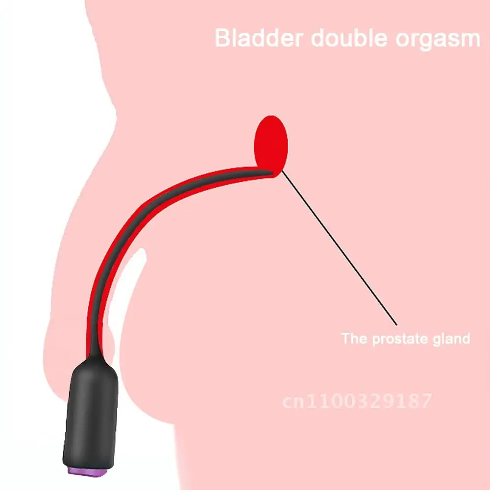 Urethral Vibrator Catheter Penis Plug Dilator Horse Eye Sticks Stimulator Male Masturbator Urethra Intimate Sex Toys Penis Plugs