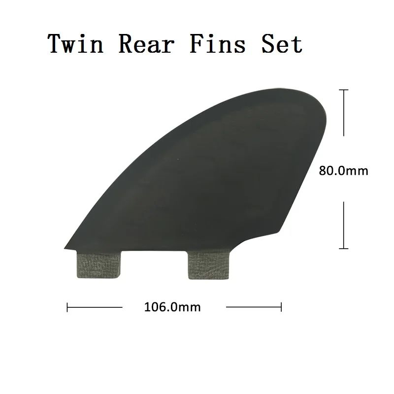 Twin/Quad Set Funboard Fins UPSURF FCS Fins 4pcs Surfboard Big Honeycomb Fiberglass Surfing Fin Rear Twin Side