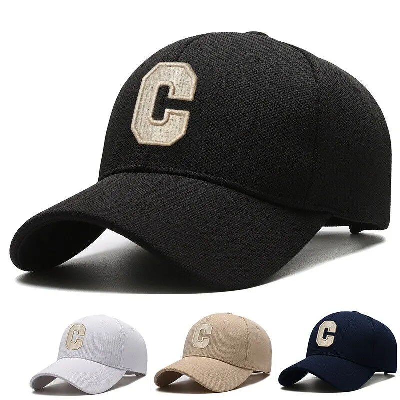 Baseball Kappe Neue Ins Buchstabe C Hut Frauen Frühling Sommer Koreanische Version Einfache Mode Vielseitig Alphabet Student Zunge Kappen