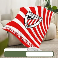 Printed Blanket Picnic Blankets Warm Blanket Soft and Comfortable Athletic Bilbao Blanket Home Travel Birthday Gift 1