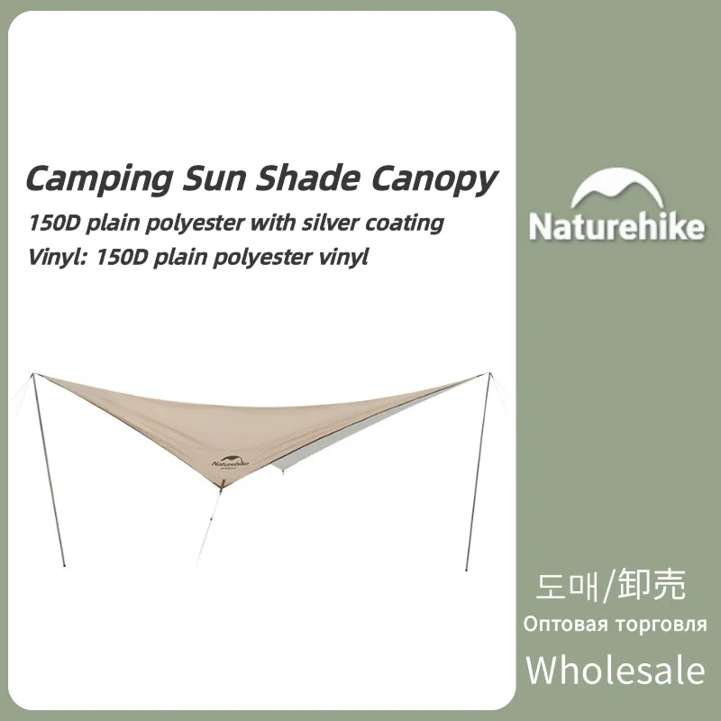 

Naturehike 5-8 People Rhombus Canopy Tent Outdoor Camping Tour Portable UV Protection UPF 50+ Vinyle Silver Coating Sun Shelter