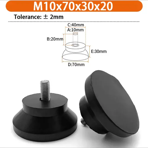 M6 M8 M10 Rubber Adjustable Feet Pad Feet Pad With Screw Table Chair Balck Leveling Foot Pad Furniture Leg Anti-shock Protection - Image 62