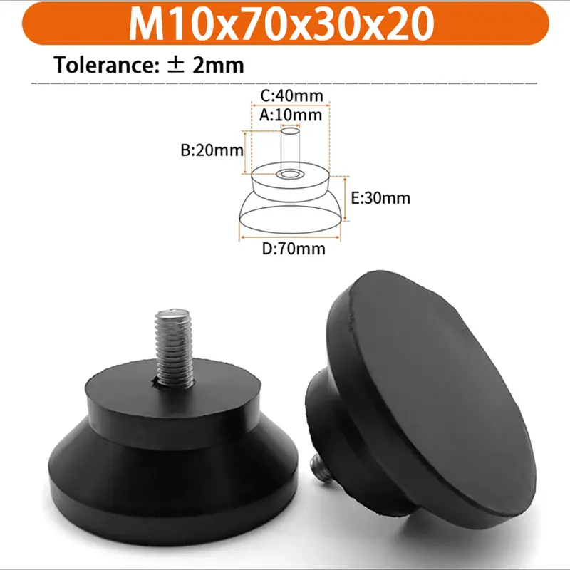 M6 M8 M10 Rubber Adjustable Feet Pad Feet Pad With Screw Table Chair Balck Leveling Foot Pad Furniture Leg Anti-shock Protection - Image 62
