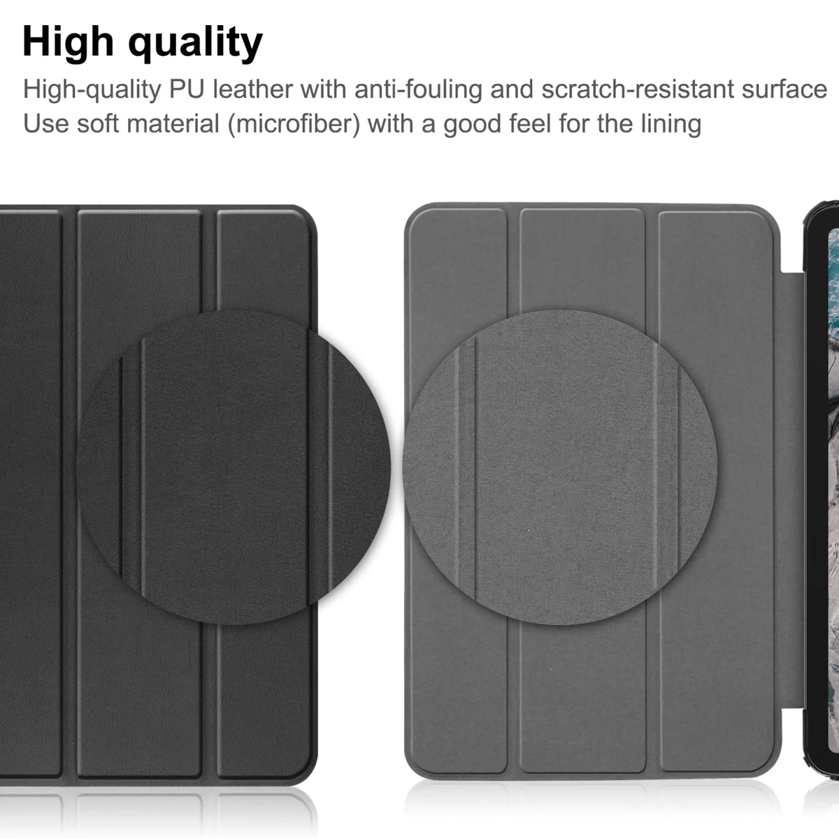 Capa de Couro pu para Tablet Estojo Tri-fold Estojo Fino Dobrável Tcl Tab 10s 9080g 10.1 9081x 2023 - Imagem 6