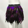 Harajuku Style Fluffy Feather Burning Festival Rave Skirts Elastic Waist Carnival Nightclub Outfit Women Mini Skirts Plus Size 3