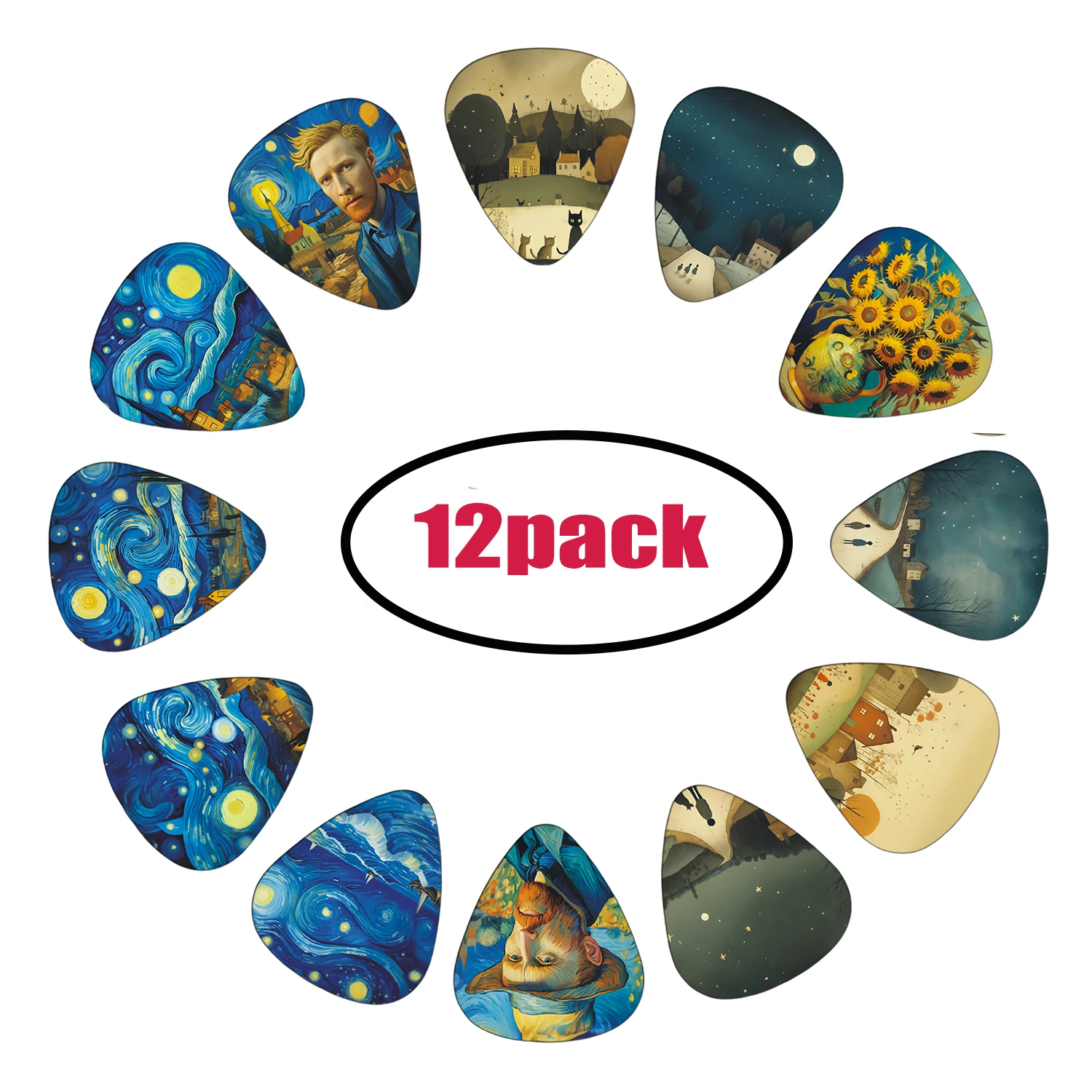 Guitar Picks 12PCS for Professional Musicians