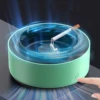 Smart Ashtray Air Purifier,Remove Secondhand Smoke and Tobacco Odor Instantly,Batteries Not Included, Ring Aromatherapy Tablets 2