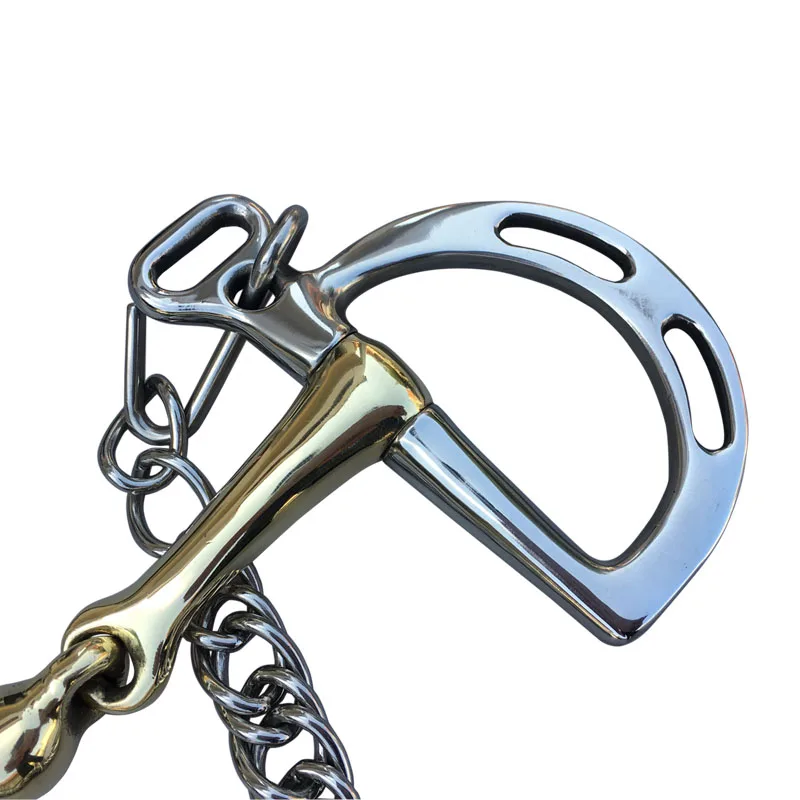 Stainless Steel Kimberwicke Bit  Horse Equipment 5 Inches Brass Copper Mouth Snaffle 6