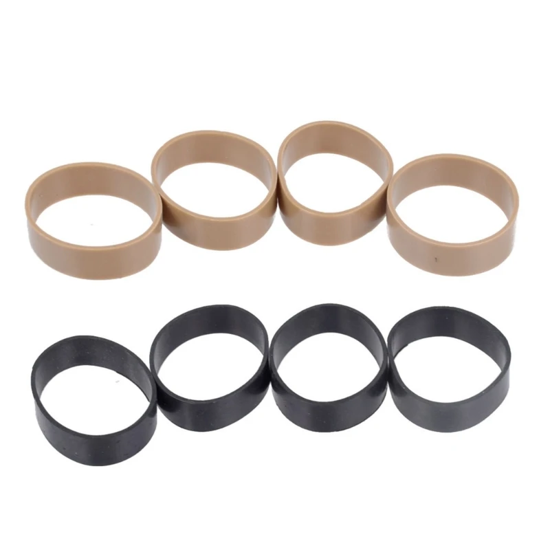 4 Pieces Heavy Duty Rubber Bands, Tactic Rubber Bands, Black Elastic Thick Outdoor Bands for Hiking Survival Camping Hunting 2