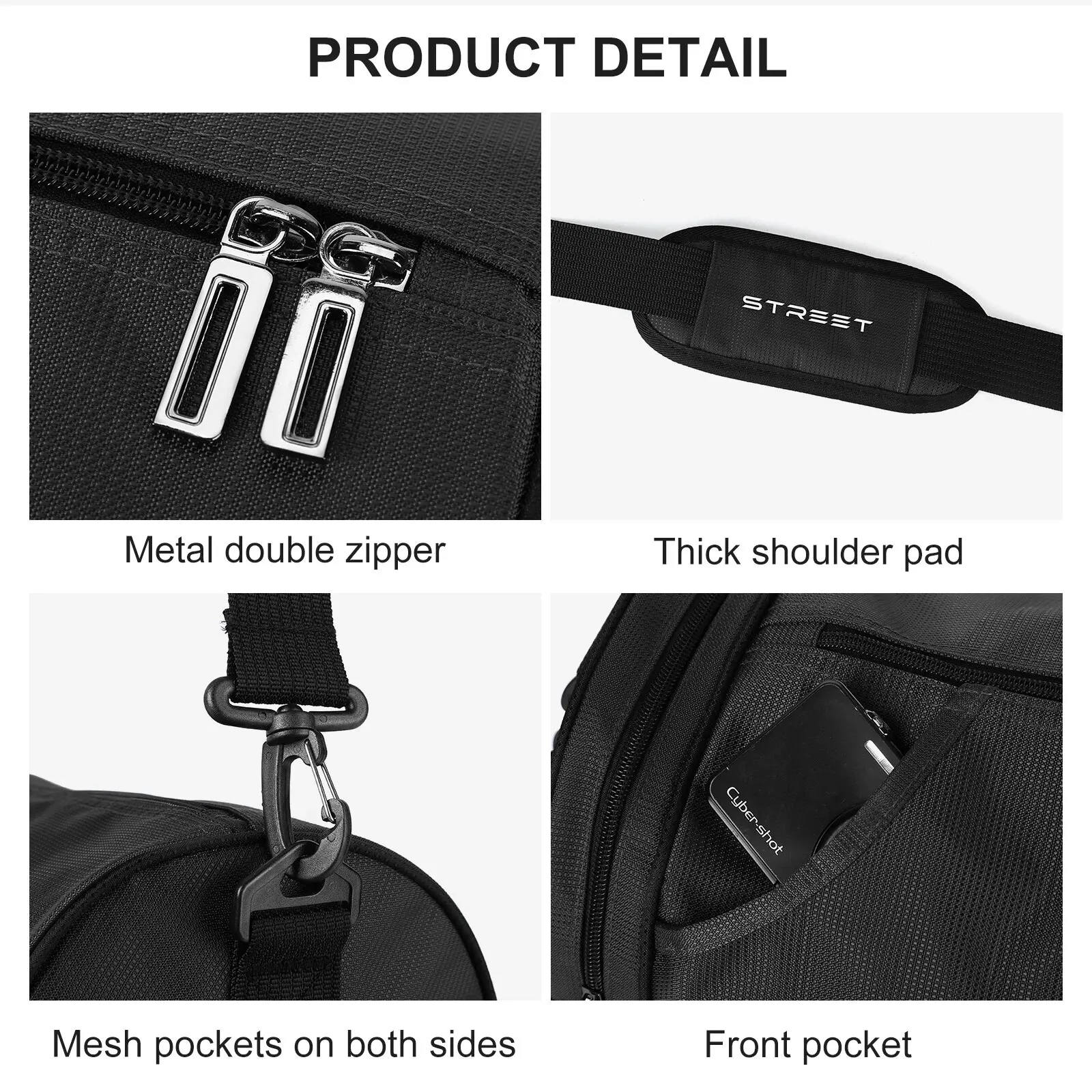 Likros Sports Gym Bag for Men Women Workout Bags Mens Gym Bag with Shoes/Basketball Compartment Lightweight Travel Duffel Bag 4