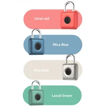 Bloqueio de impressão digital inteligente cadeado desbloqueio rápido keyless usb porta recarregável usb fechadura da impressão digital keyless para caso de bagagem