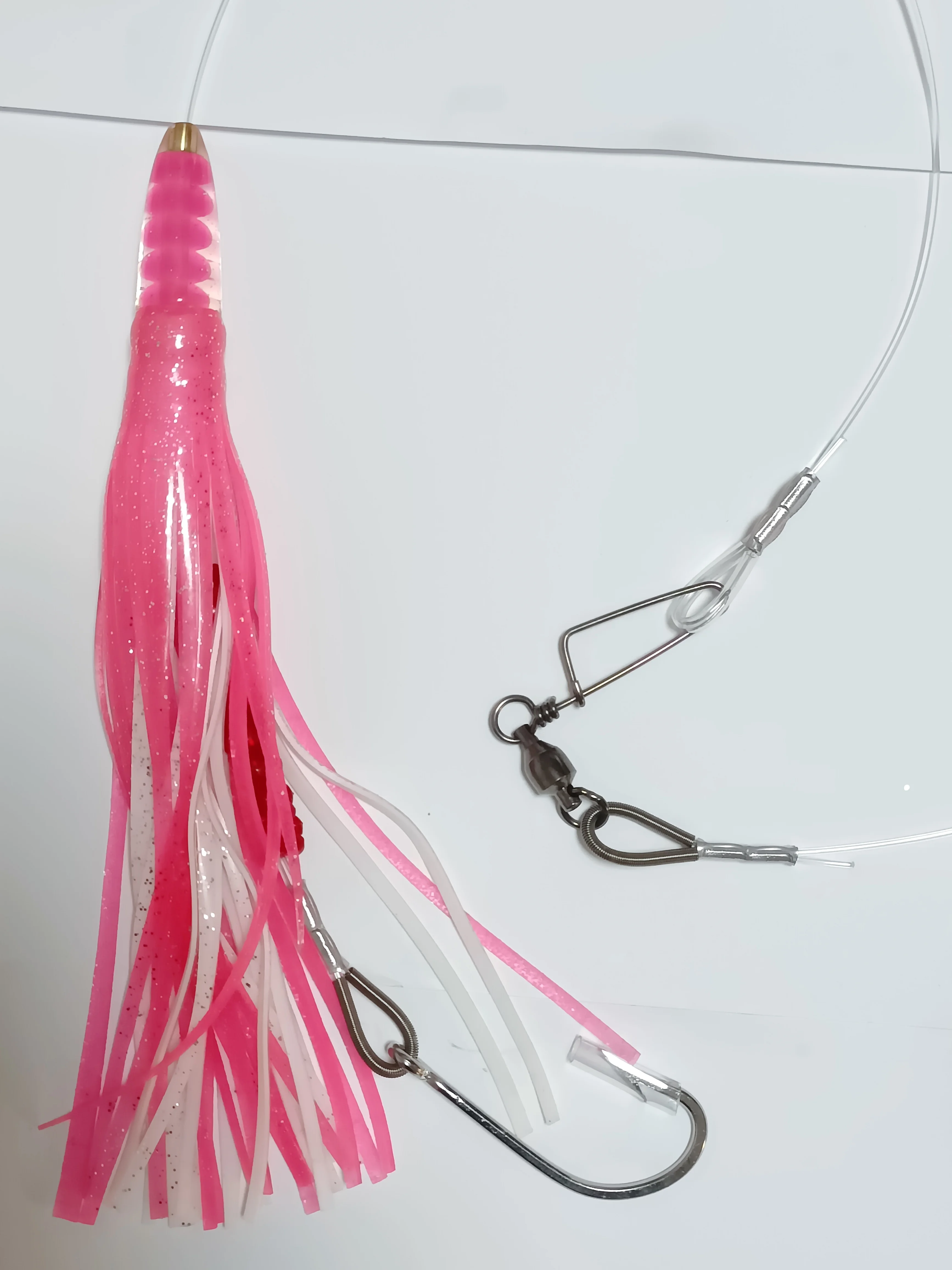 Drag angeln zug, 6 "octopus,56g(2 UNZEN) harz fisch, 2 meter lange, edelstahl KEINE 7/0 Haken, ziehen kraft 200 £, thunfisch, swordfish – Detail 6