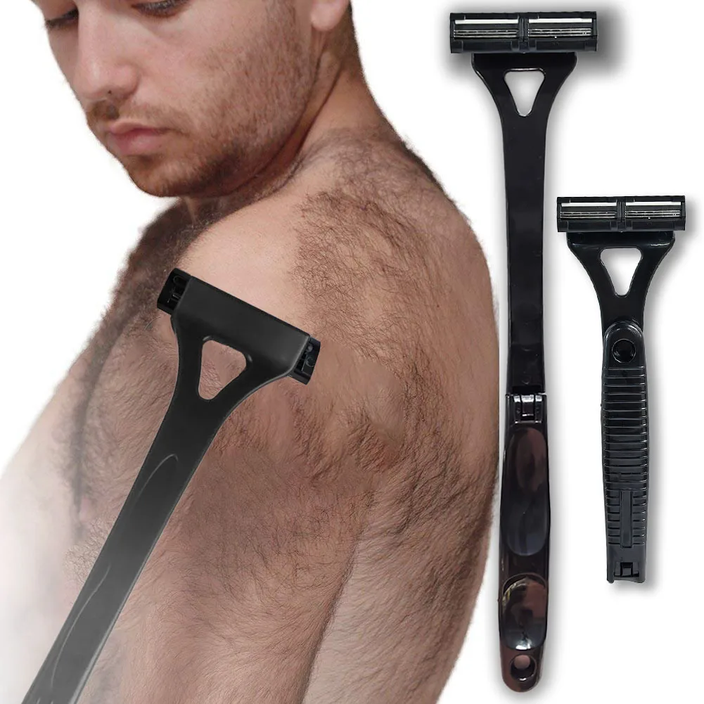 Ultimate Men's Foldable Back Hair Removal Shaver with Long Handle