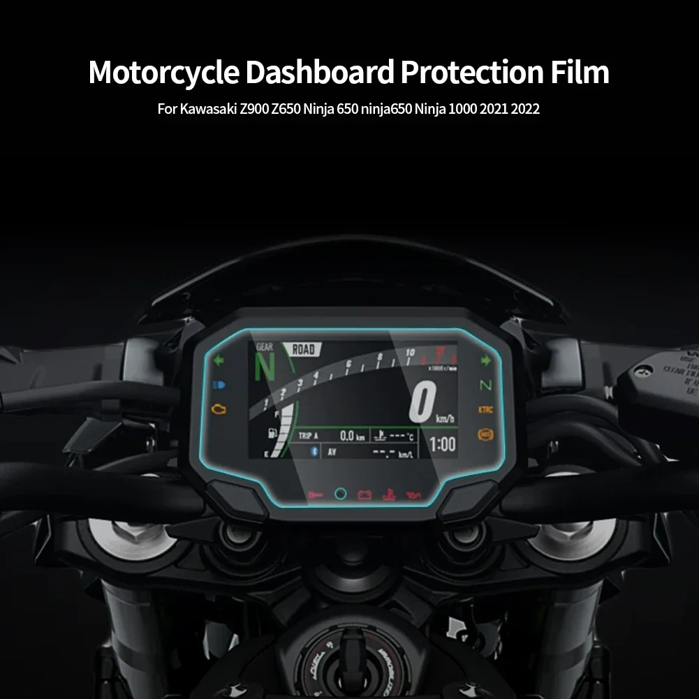 Motorcycle Screen Protector Film Cluster Scratch Protection Film Dashboard Screen Protector For Kawasaki Ninja 650 Z650 Z900 1000 Motorcycle Accessories