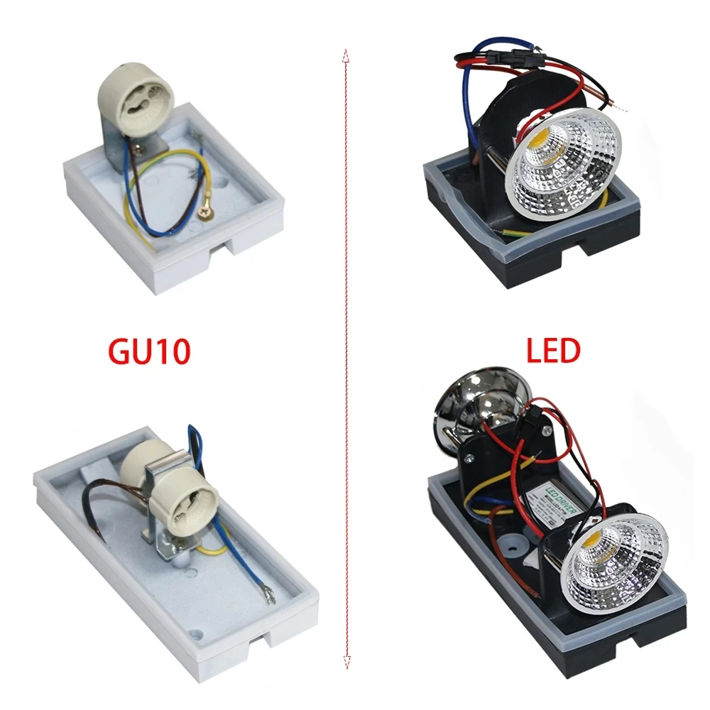 Waterproof Indoor/Outdoor LED Up-Down Wall Lamp - 5W/10W Surface Mounted Cube Light