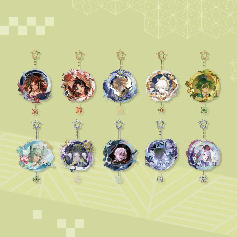 Брелок для ключей для мужчин и женщин, брендовый весенний подарок с подвеской в стиле игры Onmyoji, праздничный сувенир для косплея