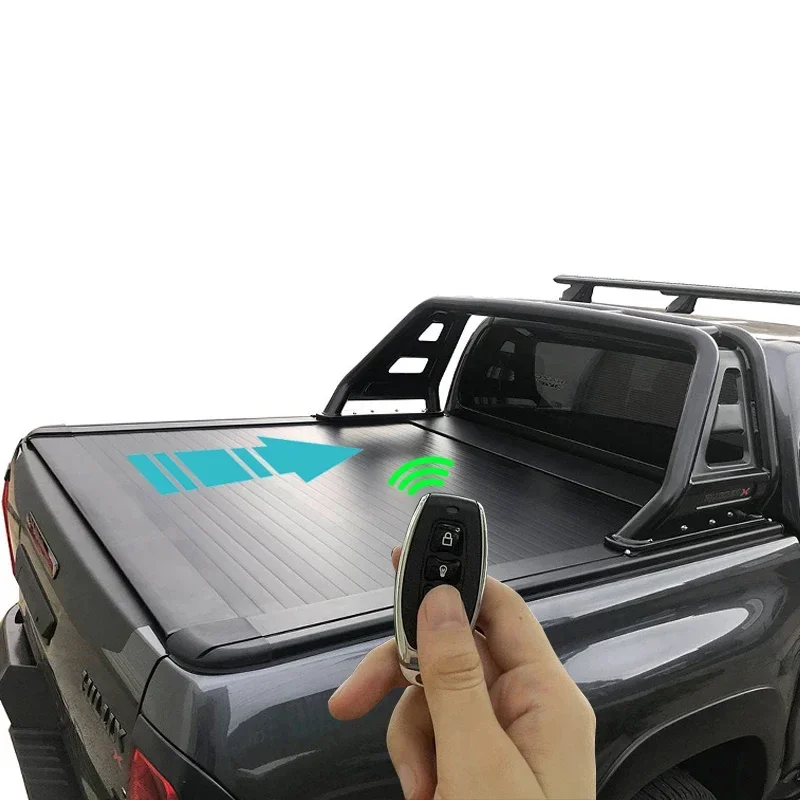 

High Quality Waterproof Pickup Bed Electric Tonneau Cover 4x4 Aluminum Roller Lid Shutter For Hilux 4x4 Tundra Tacoma