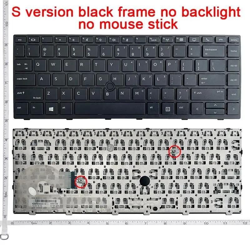 novo teclado retroiluminado inglês para hp elitebook preto eua