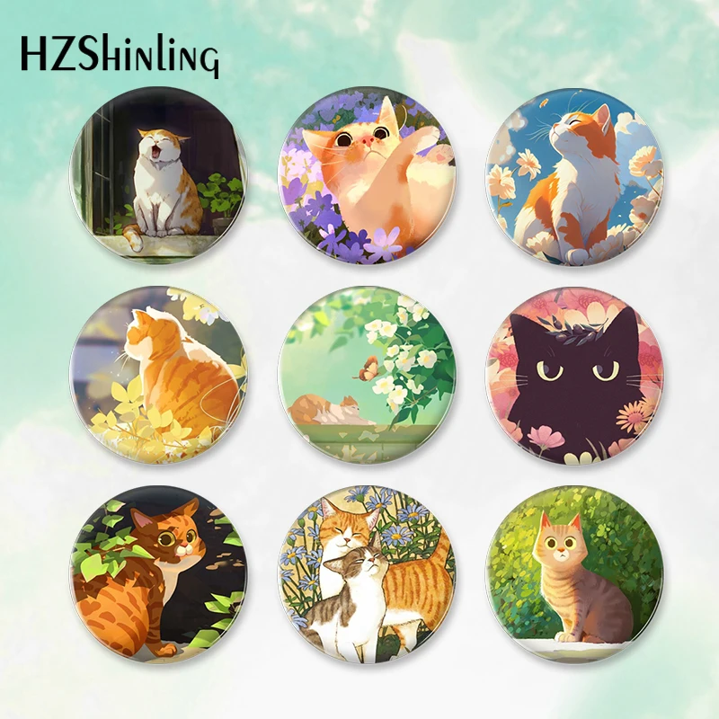 Cute Cat Soft Button Pins Sad and Cool Meme Pack Printed Icon Gifts for  Friends Badge Collar Brooch Lapel Pin Metal - AliExpress