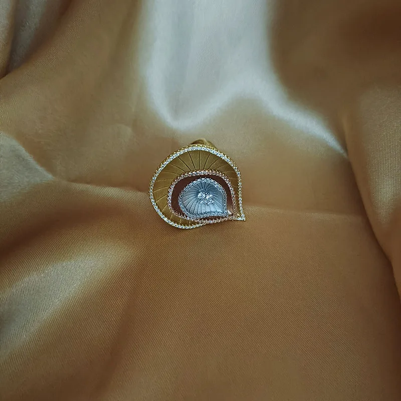 100%  Original Design Dazzdelic AAA Cubic Zirconia Waterdrop Luxury  Ring For Women Dating And Party