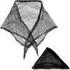 Durable Cotton Hair Net Good Breathability Effective Women Triangular Mesh Hair Net Universal Sleep Hairnet For Lady 5