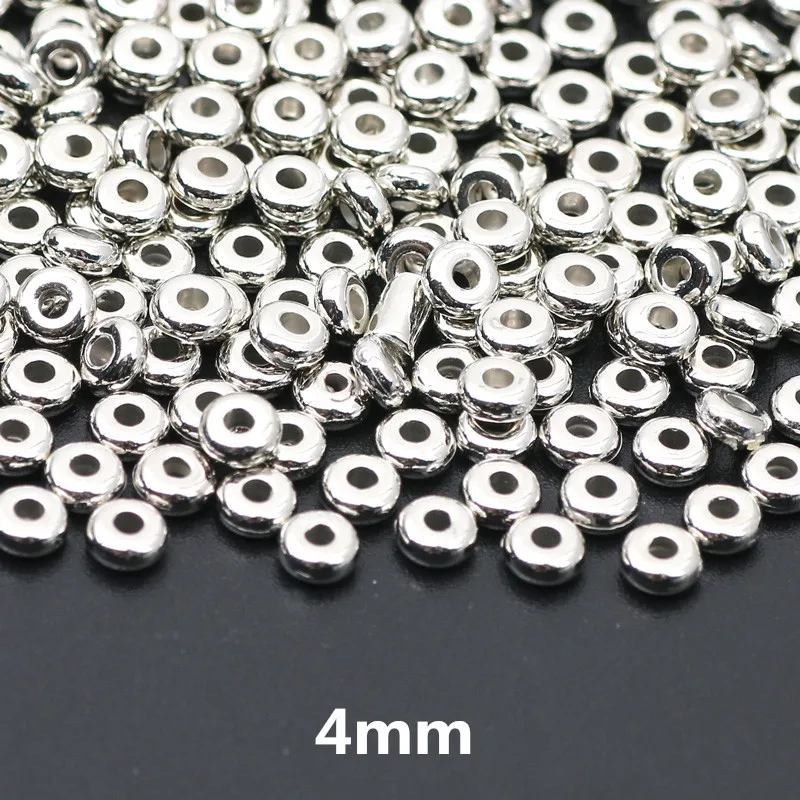 Versatile CCB Charm Spacer Beads - 100pcs Flat Round
