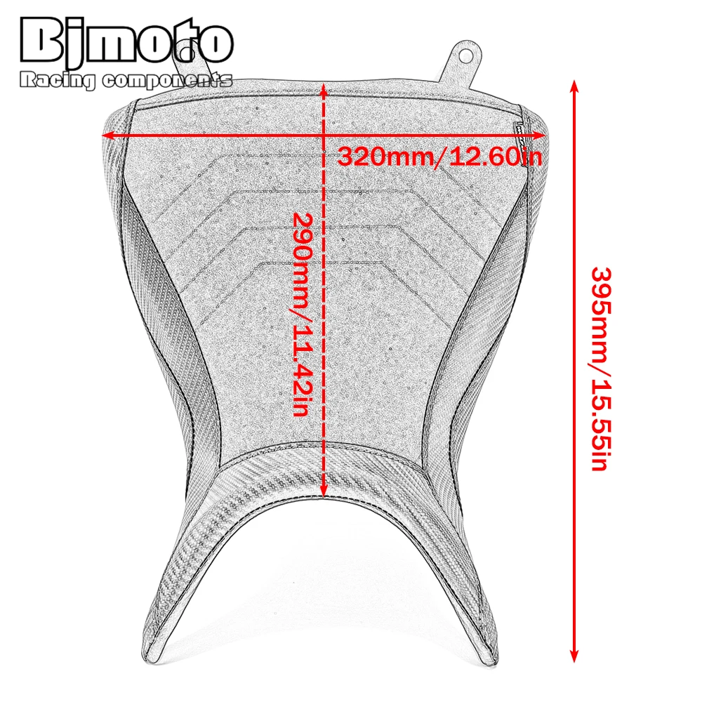 Aazon.co: Otorcycle Leather Rear Passenger Seat Cushion Pad Fit For Ya-aha T03 YZF-R3 T-03