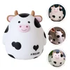 Camping Cookware Cartoon Piggy Bank Lovely Ceramics Cow Design Baby Warming Tray 6