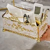 1PC Multifunctional European style tissue box, living room desktop remote control storage box 4