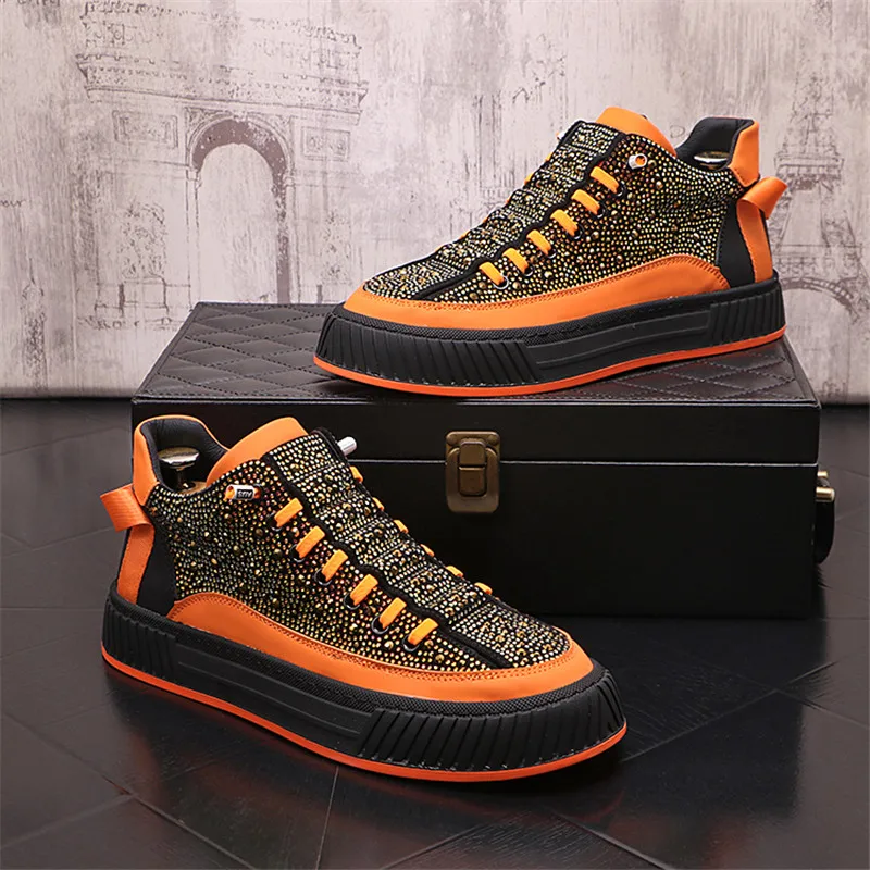 

Luxury Royal Style Men Shoes Wedding Dress Shoes Man Handmade Embroidery Pattern Exotic Designer Loafers Fashion Casual Sneakers