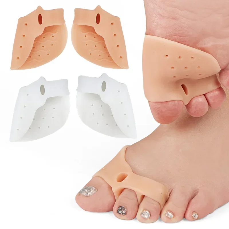 Unisex Silicone Toe Correctors Breathable Hallux Valgus er Toe Separators Pedicure Tool for Straighter Toes Foot Care