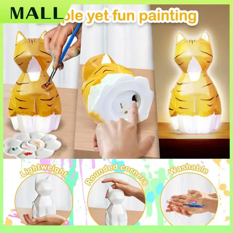 MALL 나만의 고양이 라이트 키트 페인팅 키트 미술 용품에 적합한 예술과 공예 생일 선물