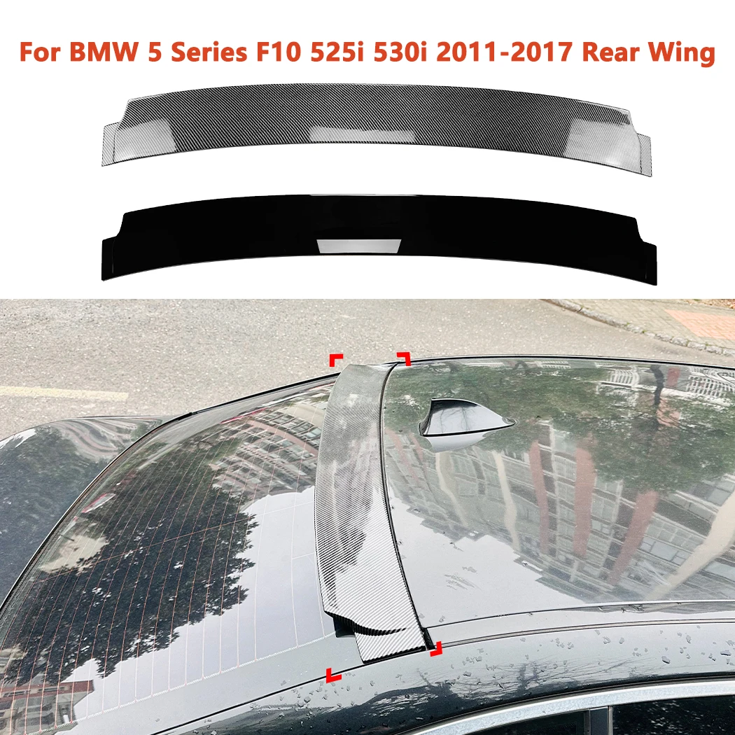 

For BMW 5 Series F10 525i 530i 2011-2017 Car Top Rear Wing Spoiler Body Exterior Protector Decoration Styling Trim Modification