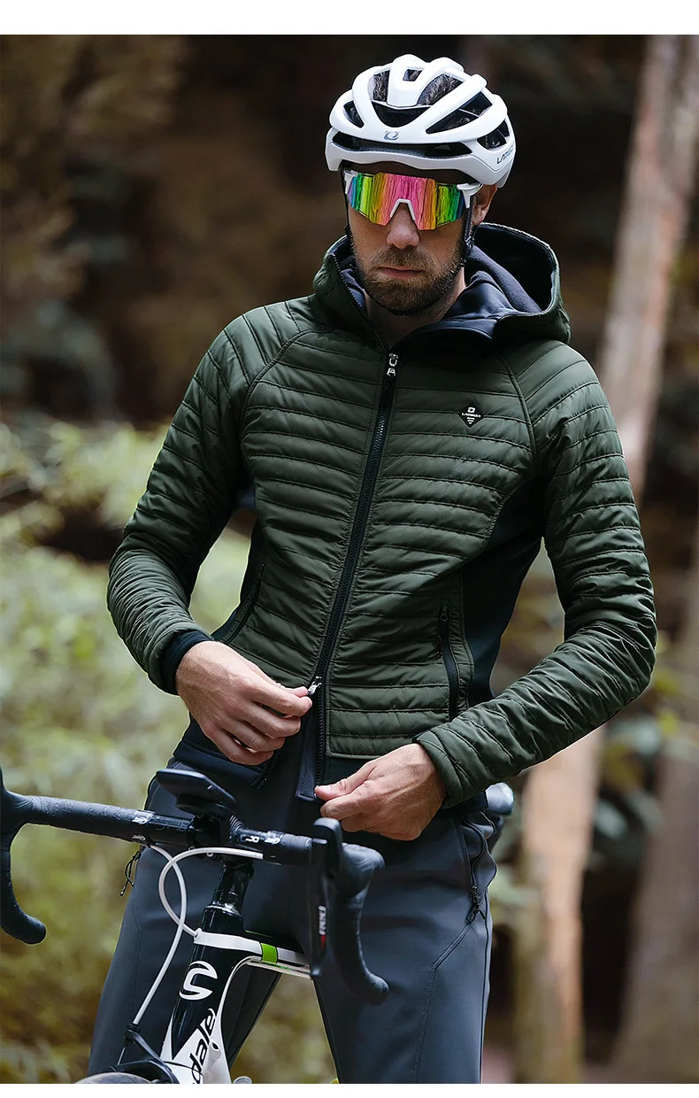 Description Picture 4 of itemLameda Men's Cycling Jacket -10℃ Windproof Thermal Cotton Waterproof Cycling Jacket Keep Warm Thickened Bicycle Jersey