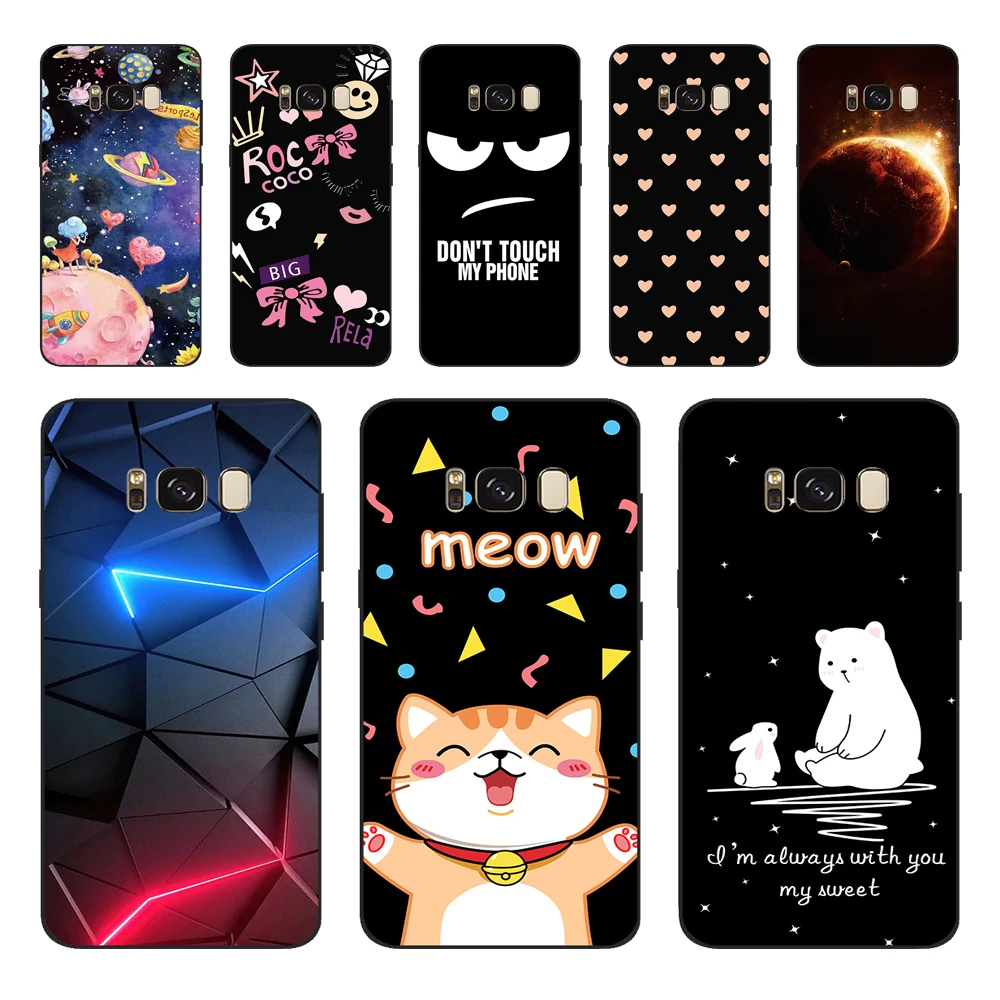 Per Samsung S 8 S8 Custodia Cover Posteriore Per Samsung Galaxy S8 Plus Custodia Cover Morbida In Silicone Tpu Fundas Coque Per Samsung S8 Custodia Pe